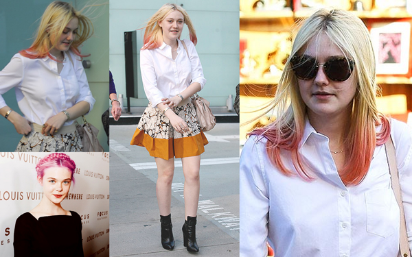 dakota e elle fanning cabelo