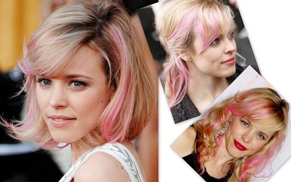 rachel mcadams cabelo colorido