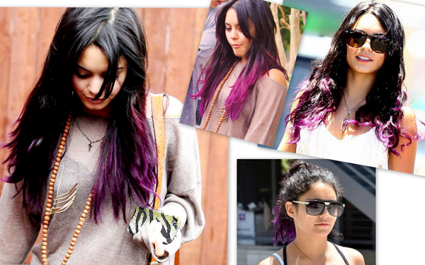 vanessa hudgens cabelo colorido